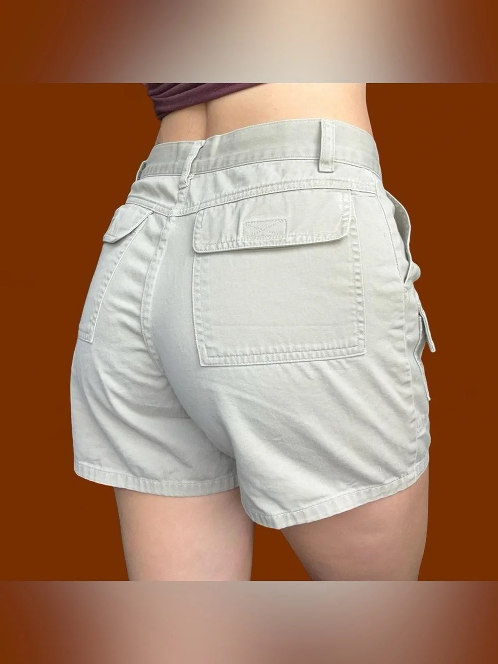 Arizona Jean Company Light Beige Cargo Shorts Vintage